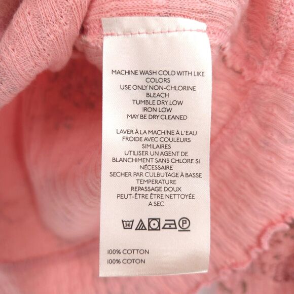 Free People NWT We the Free Clover Printed Thermal Tee Size M pink floral - Picture 8 of 10